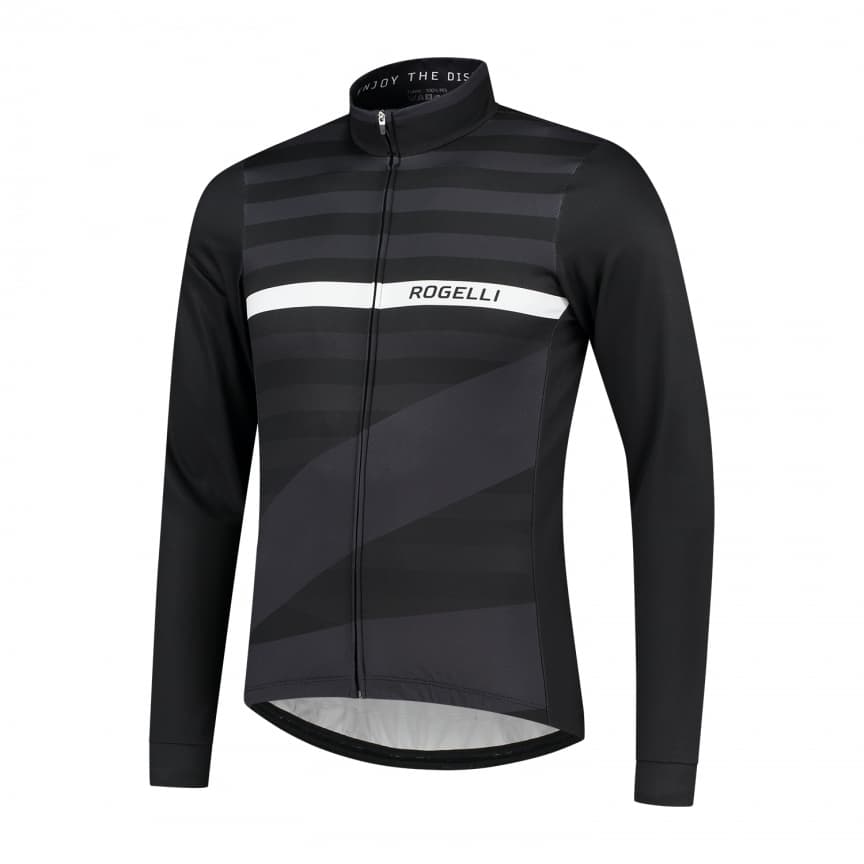 Rogelli Stripe Fietsshirt Lange Mouw Heren S