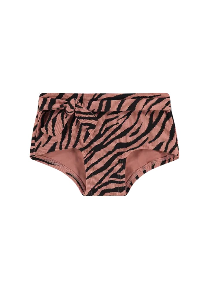 Beachlife Rose Zebra Bikini Broekje Meisjes 1