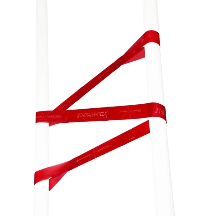 Theraband CLX 22m Dispenser - medium rood